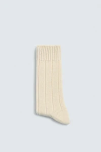 RIBBED WOOL BLEND SOCKS AARON LEVINE X ZARA