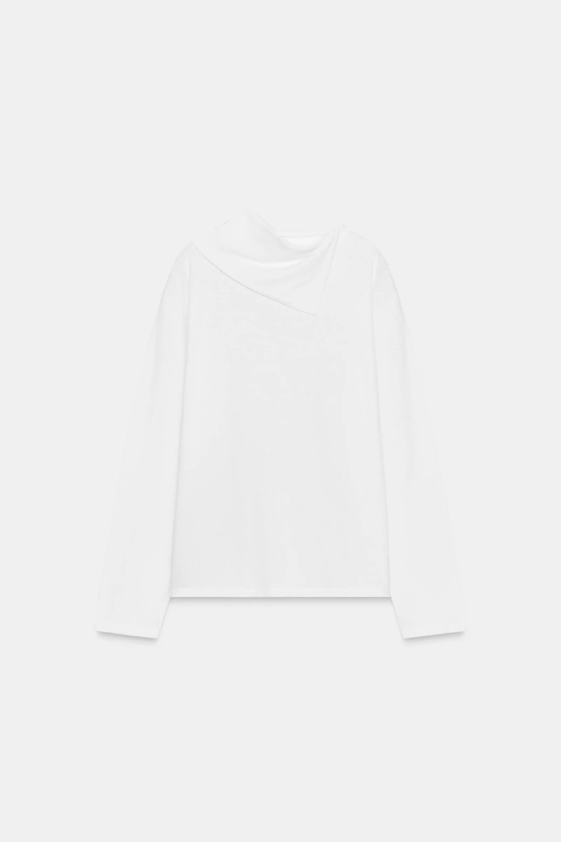 LONG SLEEVE HANDKERCHIEF T-SHIRT