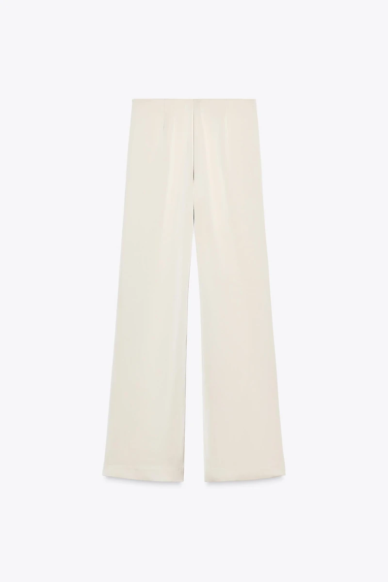 PANTALON SATINÉ TAILLE HAUTE