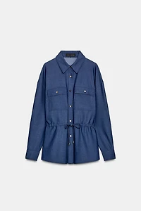 DRAWSTRING SAFARI SHIRT