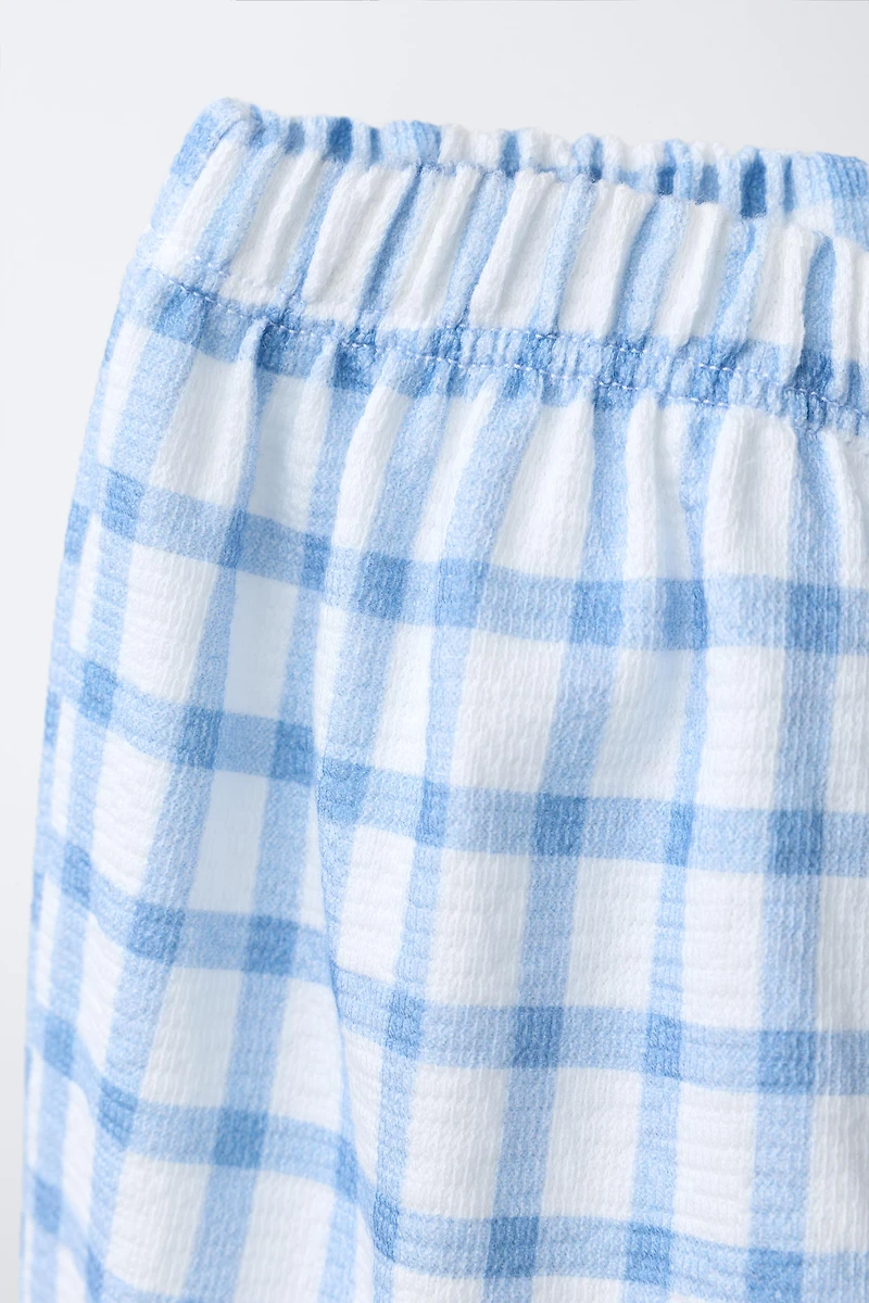PLAID POCKET PANTS