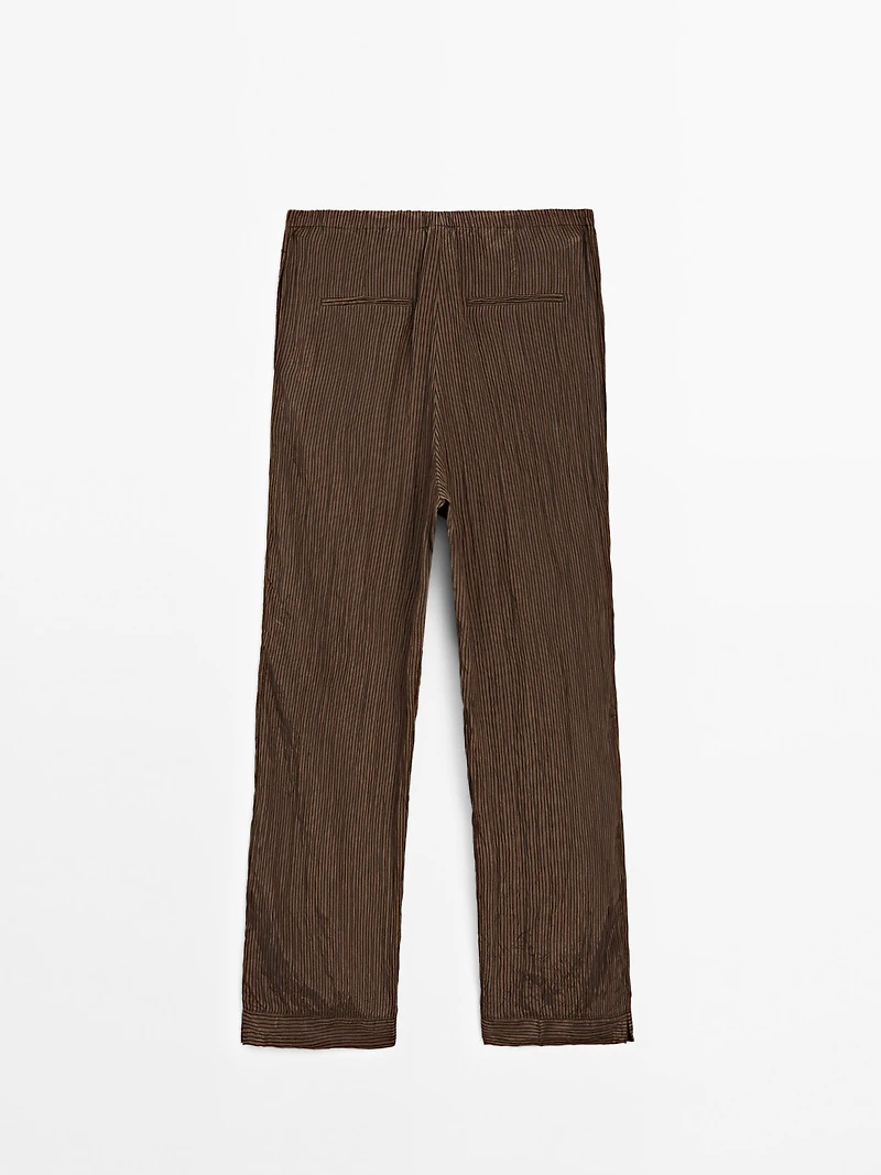 Pinstripe trousers