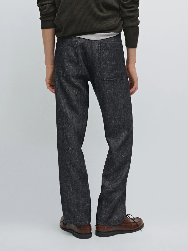 Lightweight relaxed fit jeans