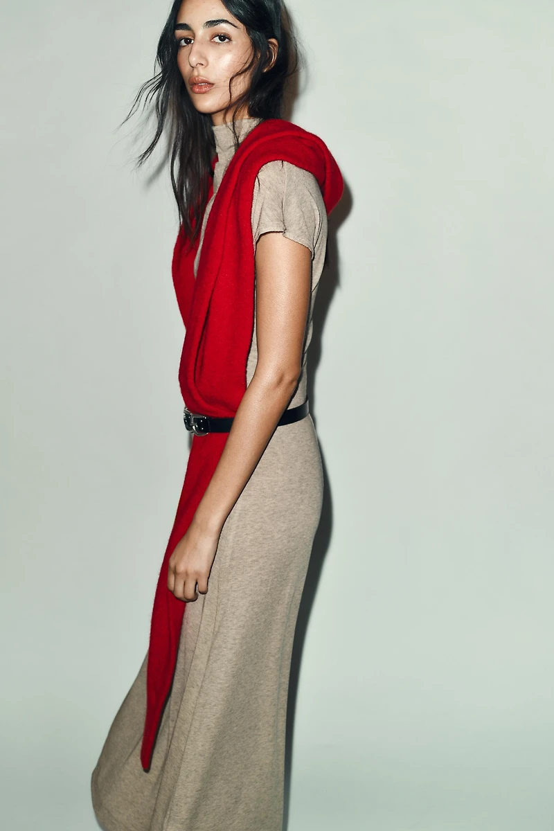 HIGH NECK MAXI DRESS