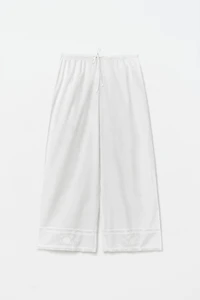 LACE TRIMMED PANTS