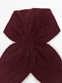 Cravate nœud en maille 100 % cachemire