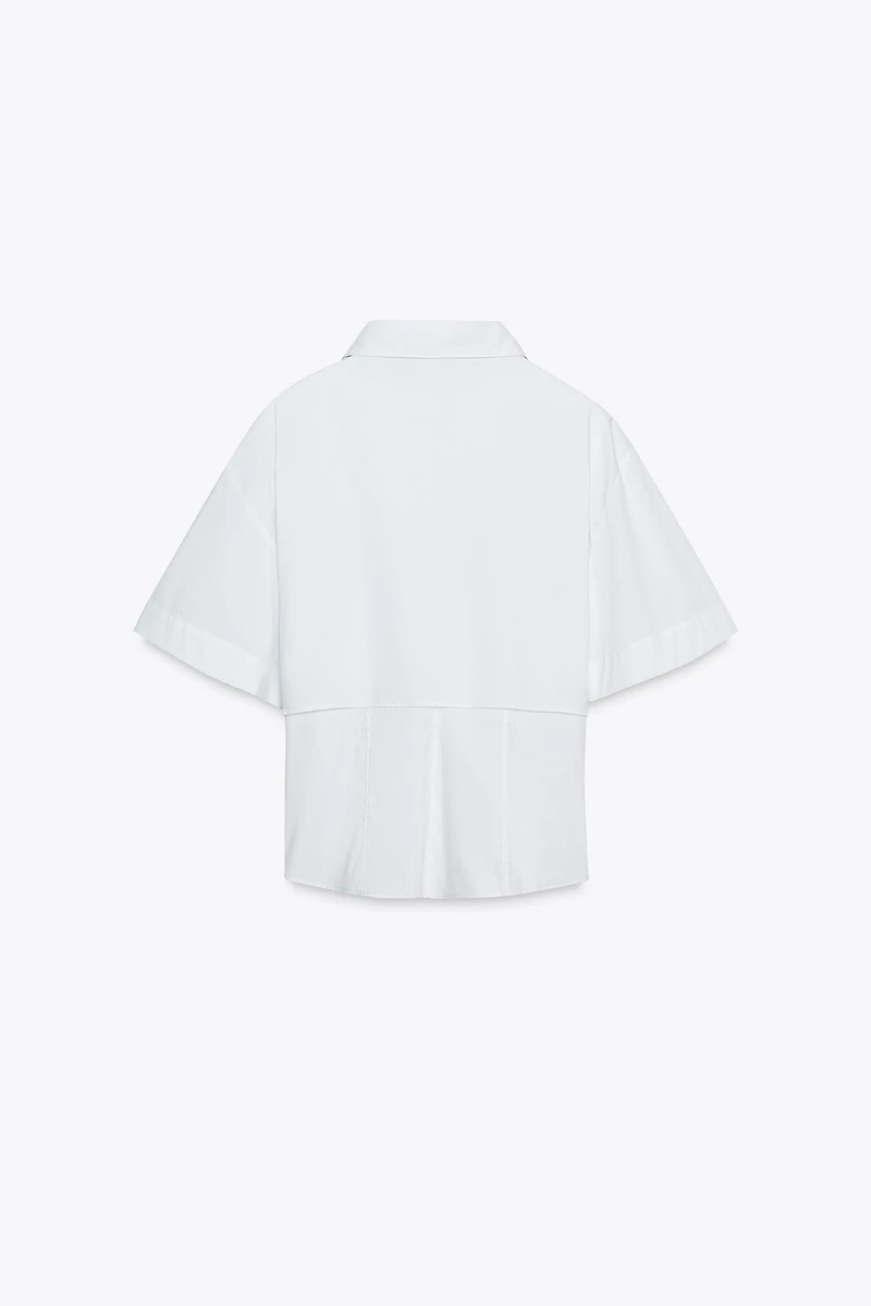 CHEMISE EN POPELINE DOUBLE ÉPAISSEUR