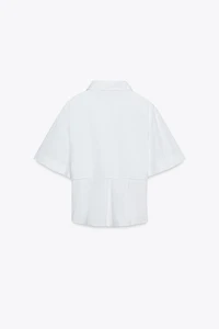 CHEMISE EN POPELINE DOUBLE ÉPAISSEUR
