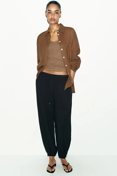 ELASTIC WAISTBAND PANTS