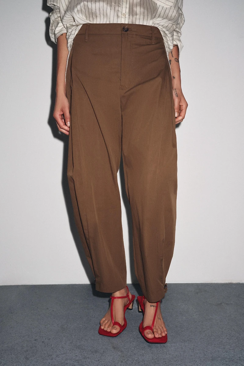 ZW COLLECTION PLEATED PANTS WITH LOOPS