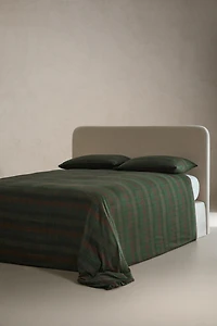 HOUSSE DE COUETTE COTON CARREAUX TARTAN NOËL