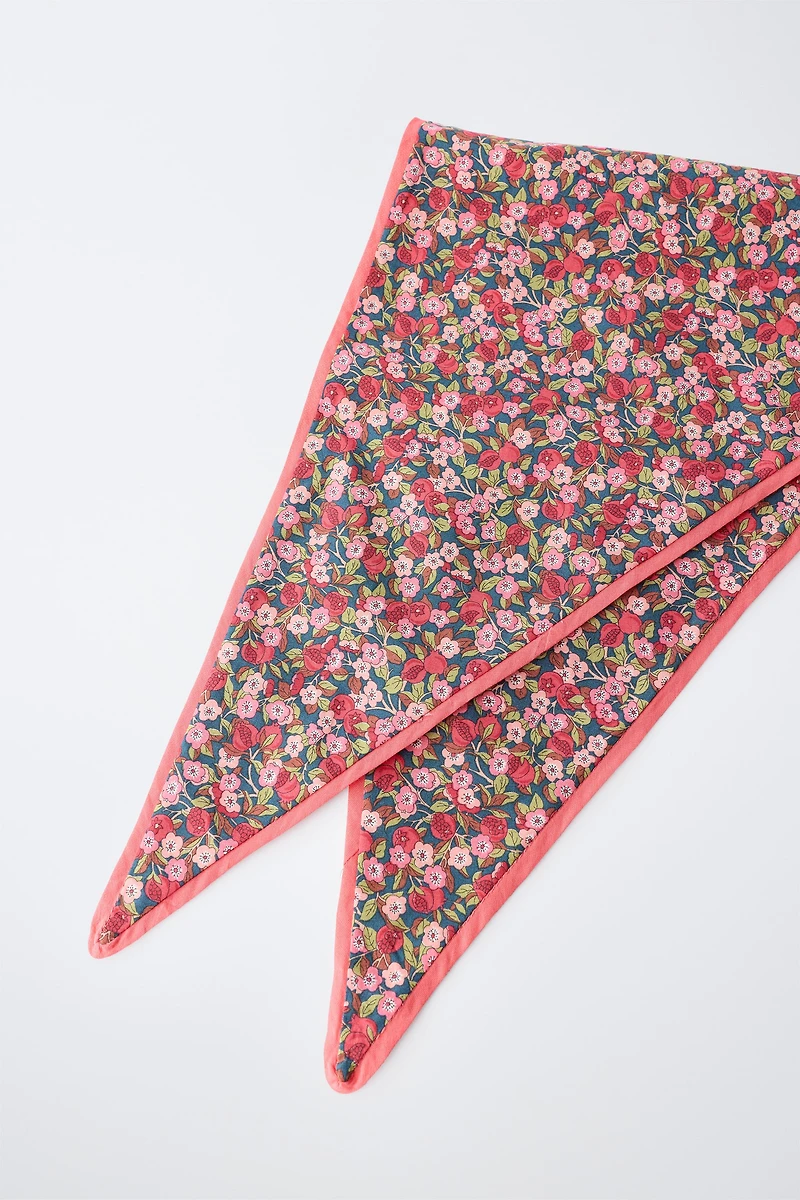 FLORAL PRINT MADE WITH LIBERTY FABRIC BANDANA