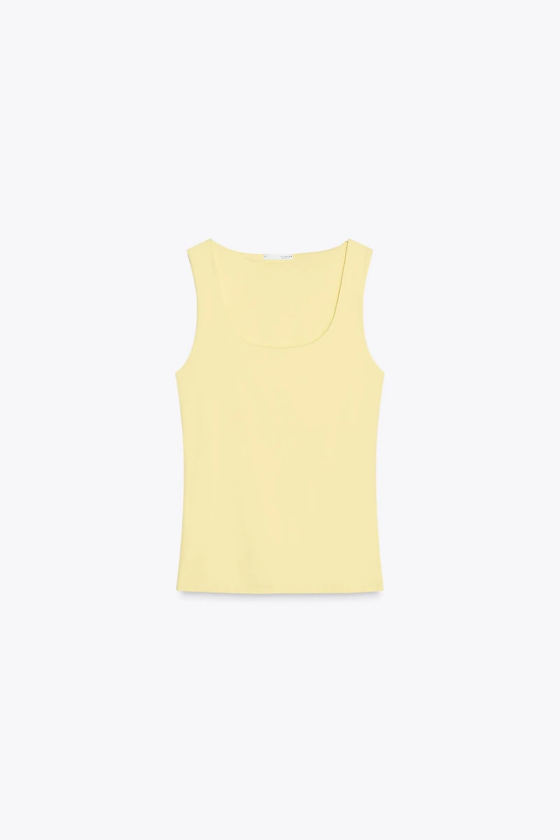 WIDE STRAP POLYAMIDE TOP