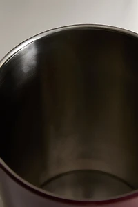 CYLINDRICAL METAL WASTEPAPER BASKET