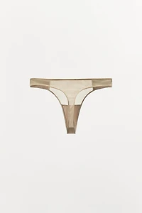 COMBINED PLEATED THONG