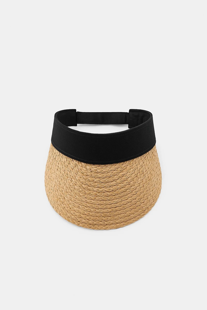 CONTRAST STRAP HEADBAND VISOR