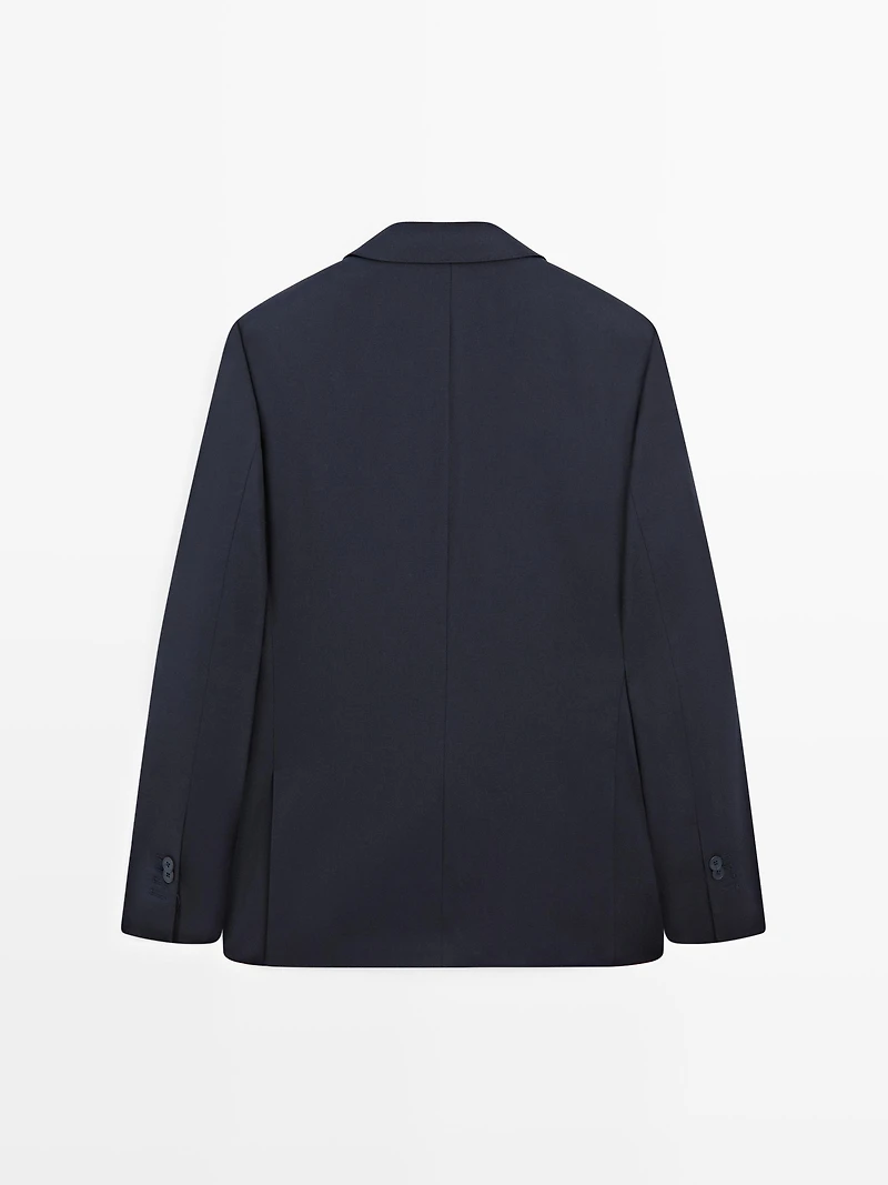 Cool wool blend suit blazer