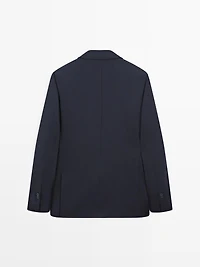 Cool wool blend suit blazer