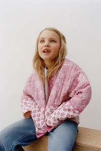 FLORAL PATCHWORK PADDED JACKET
