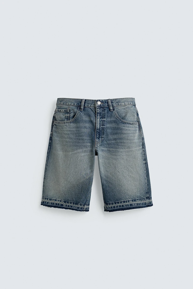 RELAXED FIT DENIM SHORTS