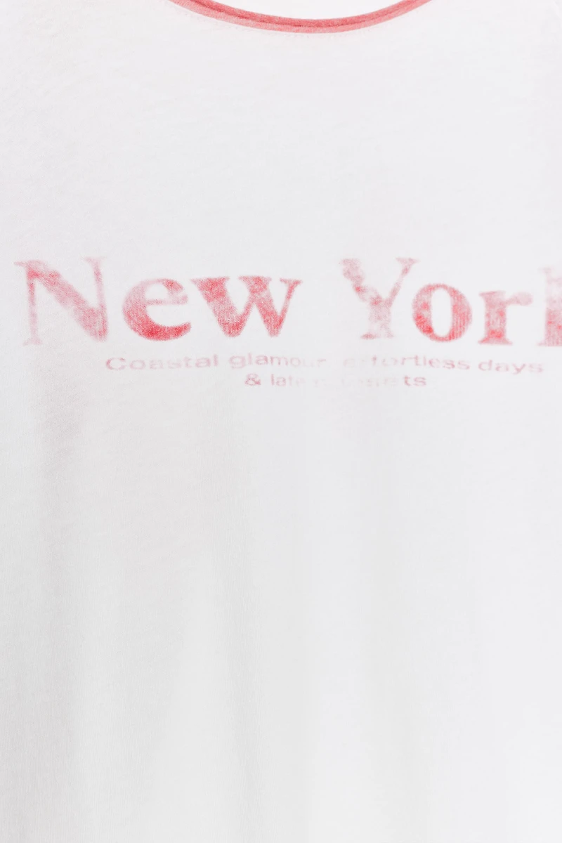 FLAMÉ RAGLAN SLEEVE T-SHIRT