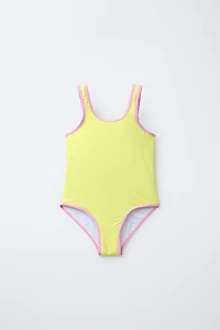 6-14 ANS/ MAILLOT DE BAIN DÉTAIL LISERÉS