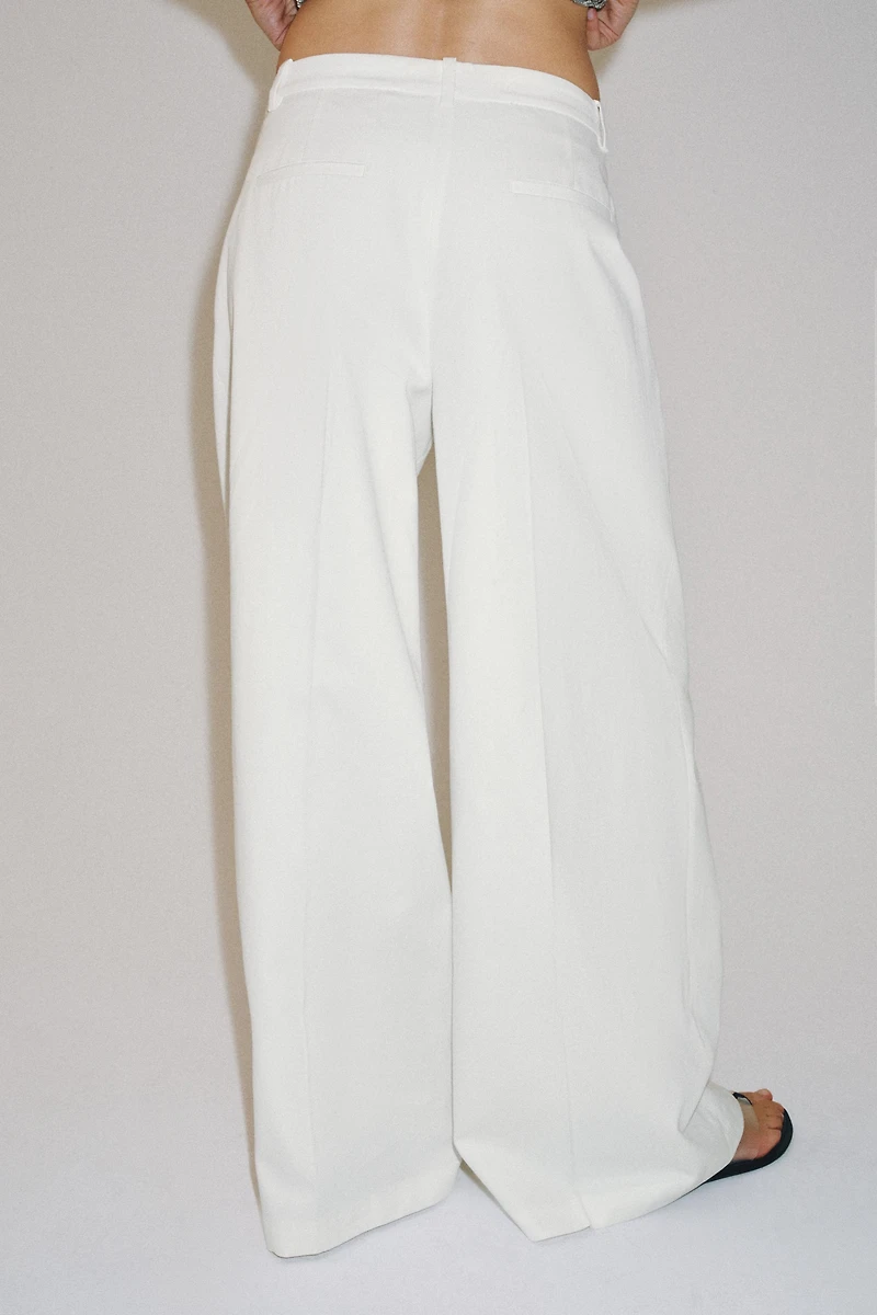 ZW COLLECTION PLEATED WIDE LEG PANTS