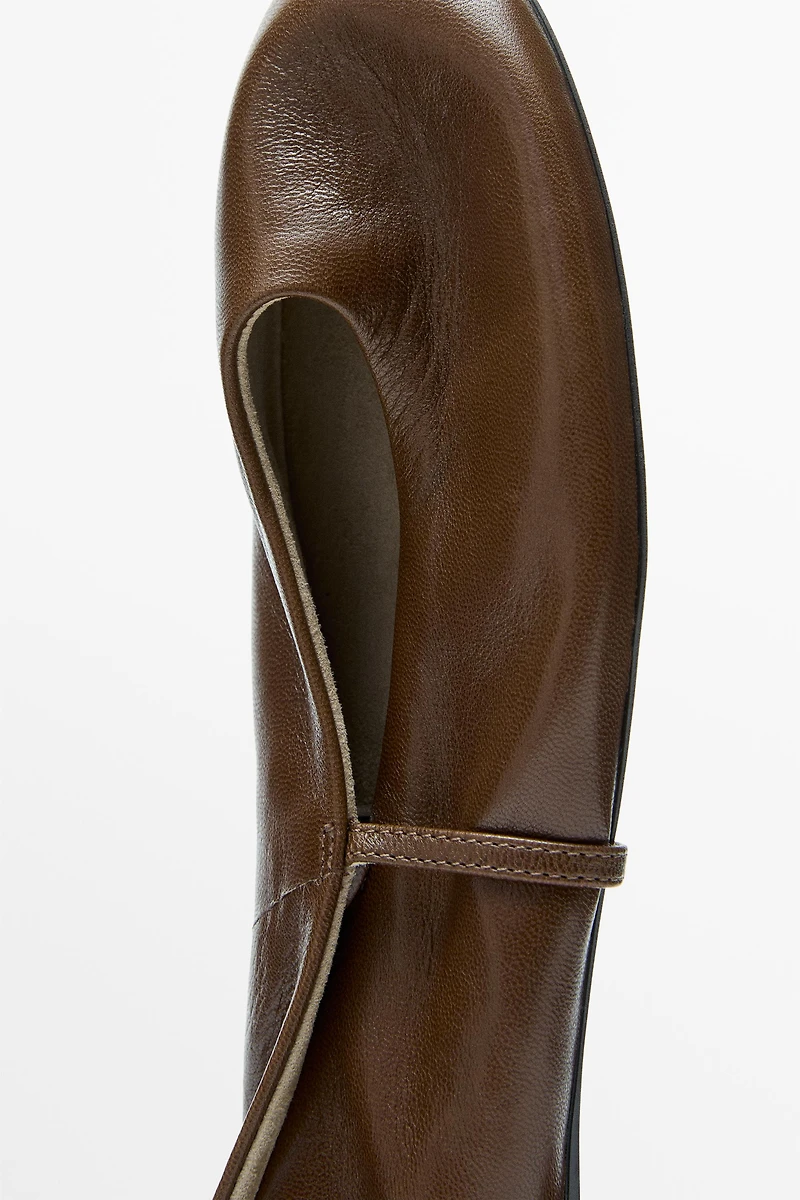 Soft leather ballerinas