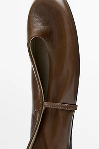 Soft leather ballerinas
