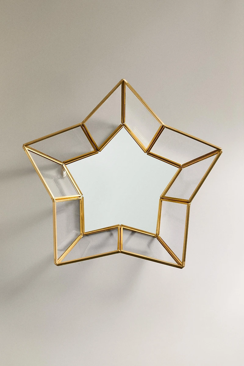 CHRISTMAS MIRRORED STAR TRAY