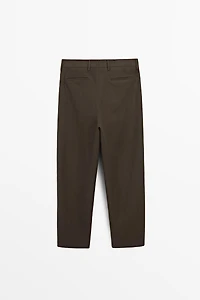 Linen suit trousers
