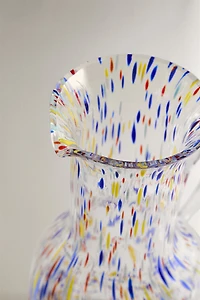 MULTICOLORED GLASS PITCHER
