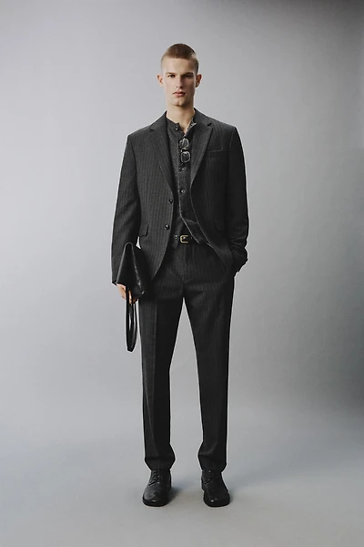 VESTE DE COSTUME À RAYURES