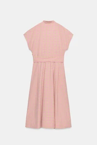 CHECK POPLIN DRESS ZW COLLECTION