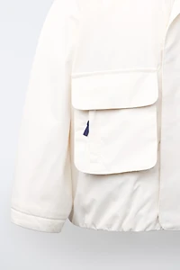 PARKA DÉPERLANTE À DÉTAILS CONTRASTÉS
