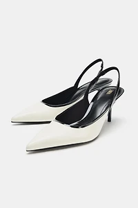 CONTRAST SLINGBACK SHOES