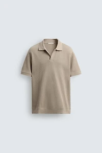 VERTICAL TEXTURED POLO