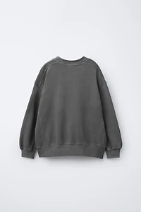 SWEAT TEINT EN PIÈCE ÉTIQUETTE