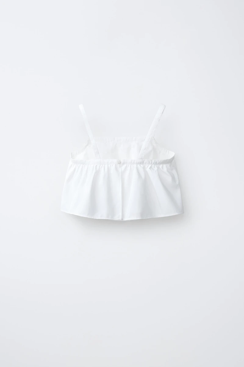 TAFFETA CROPPED TOP
