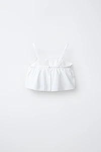 TAFFETA CROPPED TOP