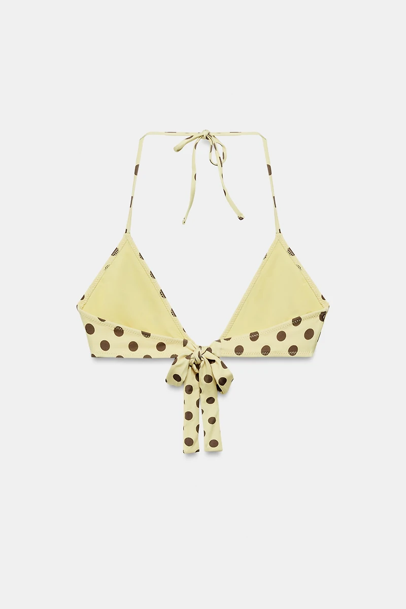 TOP BIKINI IMPRIMÉ À POIS