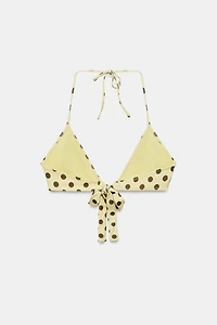 TOP BIKINI IMPRIMÉ À POIS
