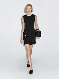 Short dress with button details
