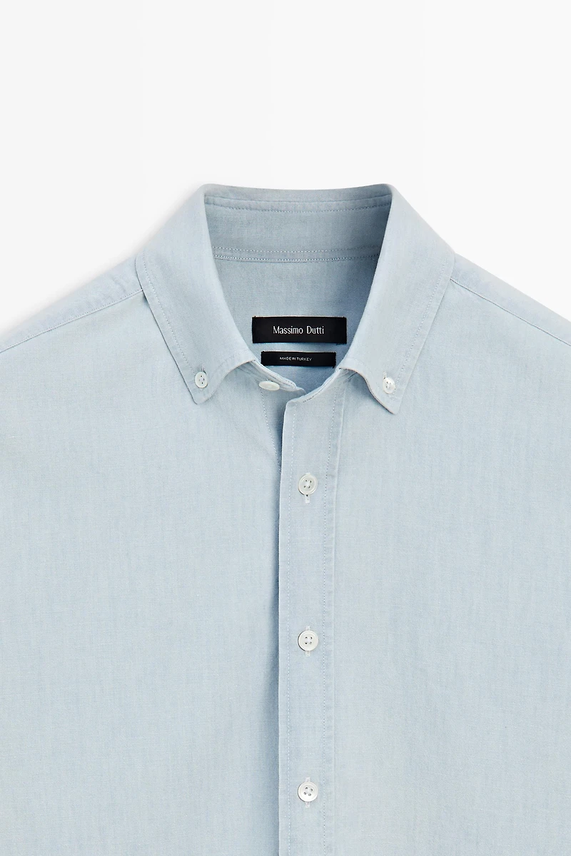 100% cotton denim shirt