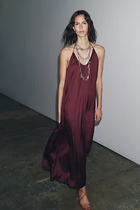 ZW COLLECTION SATIN LONG DRESS