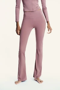 PANTALON FLARE SANS COUTURE EN POLYAMIDE