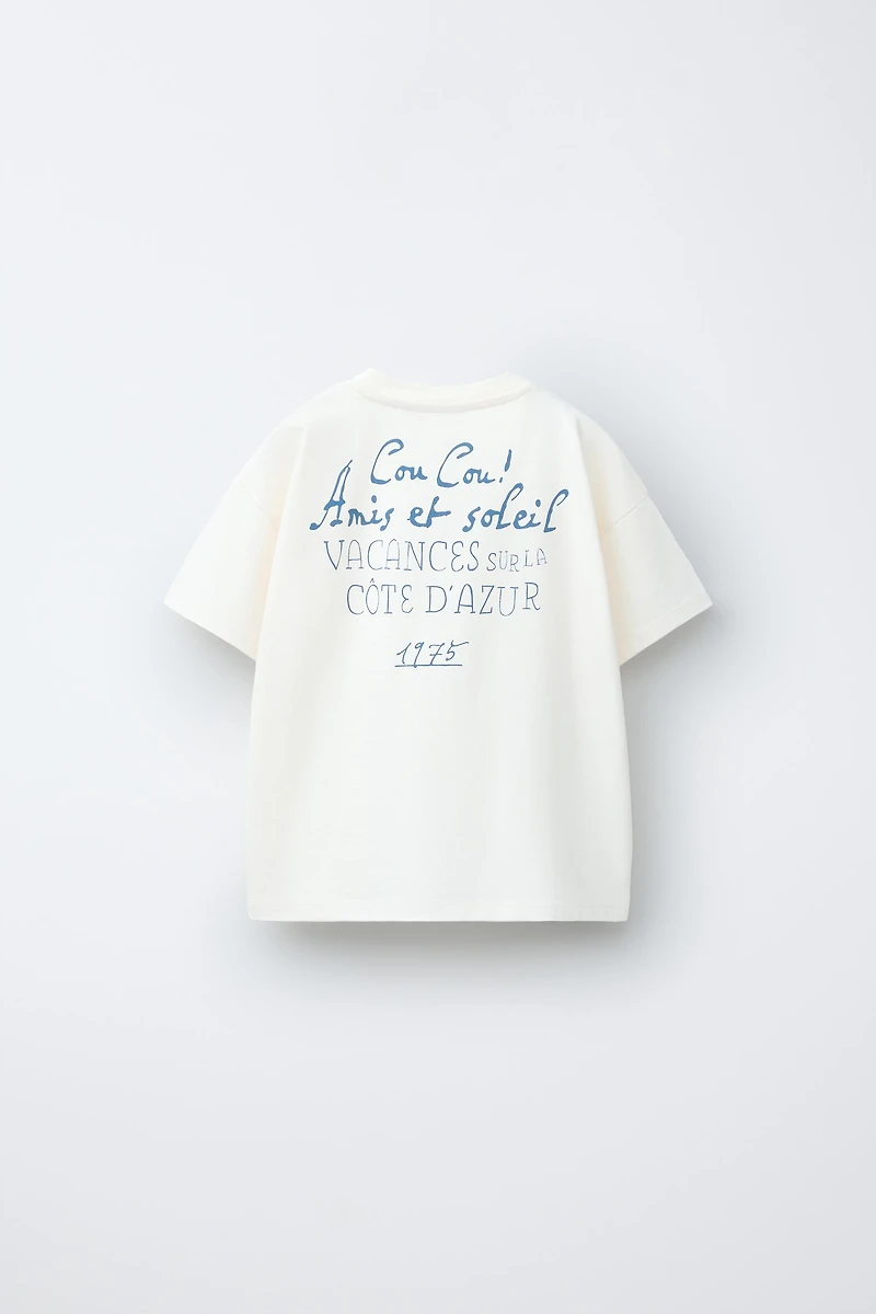 T-SHIRT À INSCRIPTION IMPRIMÉE