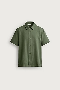 REGULAR FIT TEXTURED SHIRT