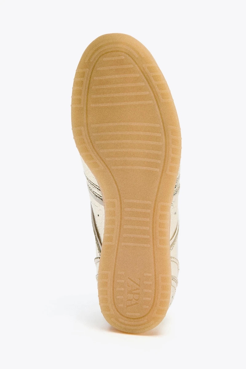 METALLIC EFFECT SNEAKERS