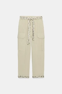 SEQUIN CARGO PANTS ZW COLLECTION